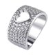 thumbnail image 2 of Anillos para mujer, regalos para mujer, exquisito anillo de circonita con incrustaciones de cobre y corazón hueco para mujer, accesorios de moda, anillo de moda, 2 of 3