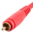 thumbnail image 2 of Seismic Audio 25 Foot Red Male Female Audio Extension Cable AV RCA Extender Cord (SA-PGSR25Red), 2 of 3