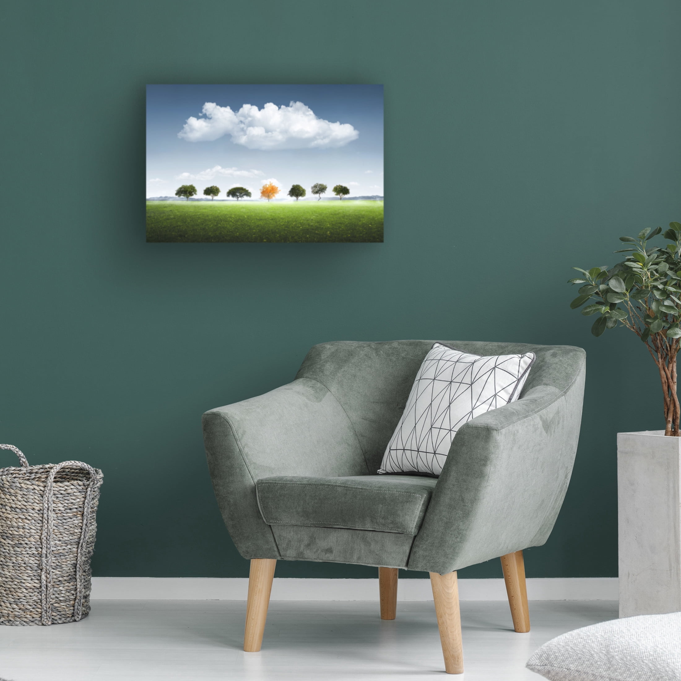 Trademark Fine Art Bess Hamiti Seven Tree Canvas Wall Art