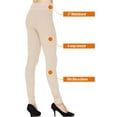 thumbnail image 4 of 2 Pack Women's 3 inch High Waistband Full Length Leggings For Yoga and Casual, 4 of 5