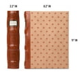 thumbnail image 6 of Bellagio-Italia Tuscany CD/DVD Storage Binder - Cognac Brown - Leather - 288-Disc Capacity - Storage Organizer for DVDs, CDs, Blu Rays, & Video Games - Acid-Free Binder Organizer Sheets - 6 Pack, 6 of 6