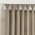 thumbnail image 2 of Achim Home Furnishing: Peri Window Curtain Panels with Tulip Tab Top, Taupe, 52" x 63", 2 of 3