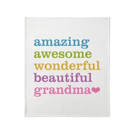 CafePress - Amazing Grandma Throw Blanket -… product image