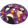 thumbnail image 2 of Cute Skull Pattern Christmas Tree Skirt 36" for Halloween Thanksgiving Xmas New Year Decor Mat Party Holiday Home Occasion Decorations Supplies, 2 of 6