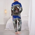 thumbnail image 5 of Bingfone Womens Pajama Sets Astronaut In Outer Space Print,Long Sleeve Loungewear Pajamas Set-Xx-Large, 5 of 9