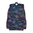thumbnail image 2 of Disketp Cute Line Fish Mochila Escolar de Gran Capacidad y Peso Ligero, Mochila de Viaje Ideal para Escuela, Trabajo y Uso Diario, Cómoda y con Estilo, 2 of 8