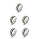 thumbnail image 2 of Guardurnaity Anillo de arcoíris de acero Unisex boda lesbiana anillos multicolores homosexuales bisexuales joyería de mano novios cumpleaños Größe 8 5Conjunto, 2 of 6
