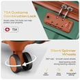 thumbnail image 6 of SANOPY Luggage Sets 3 PCS, ABS Lightweight Suitcase Dual-Spinner Wheel TSA Lock, Hardshell Carry on Luggage with Expandable Travel Bag, 6 of 8