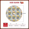 thumbnail image 2 of Zufioo Sea Turtle Print Imitation linen Christmas Tree Skirt Hemming Style for Christmas Tree Christmas Party Home Decorations-30", 2 of 6