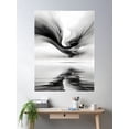 thumbnail image 2 of "Ethereal Waves: Monochromatic Seascape Abstract Photographic Art Poster Wall Art, Modern Wall Decor For Living Room Bedroom, 24x36 UNFRAMED, 2 of 3