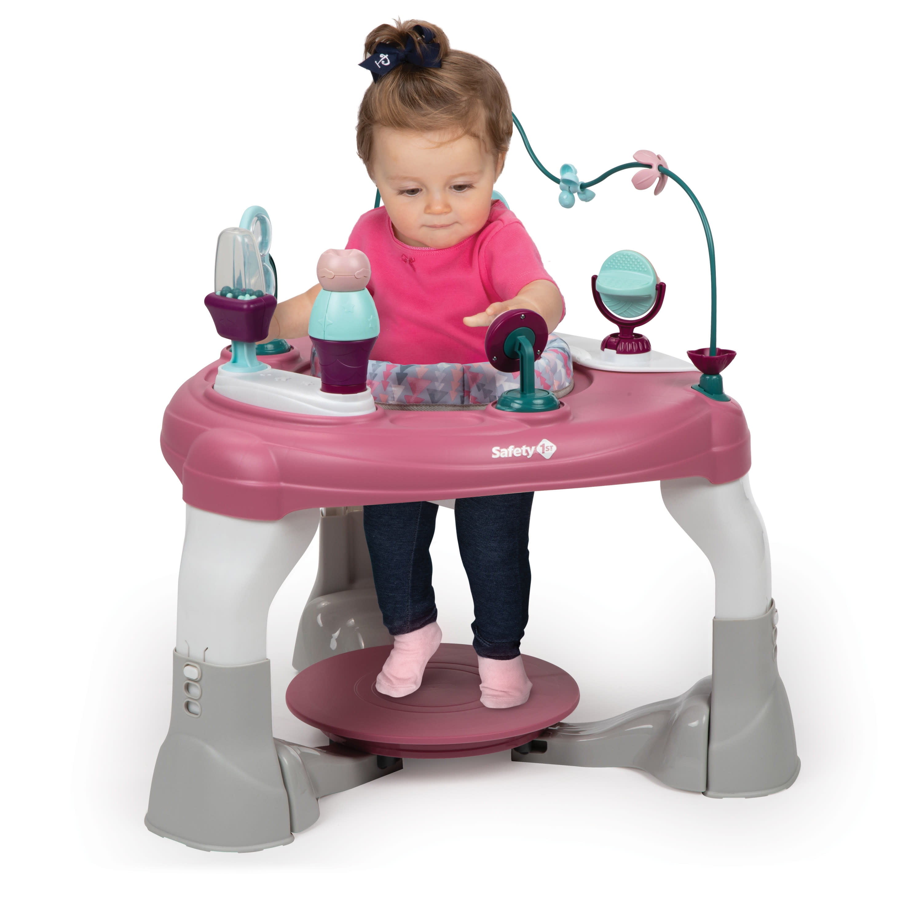 Safety 1st Grow and Go 4-in-1 Stationary Activity Center, Oslo Pink