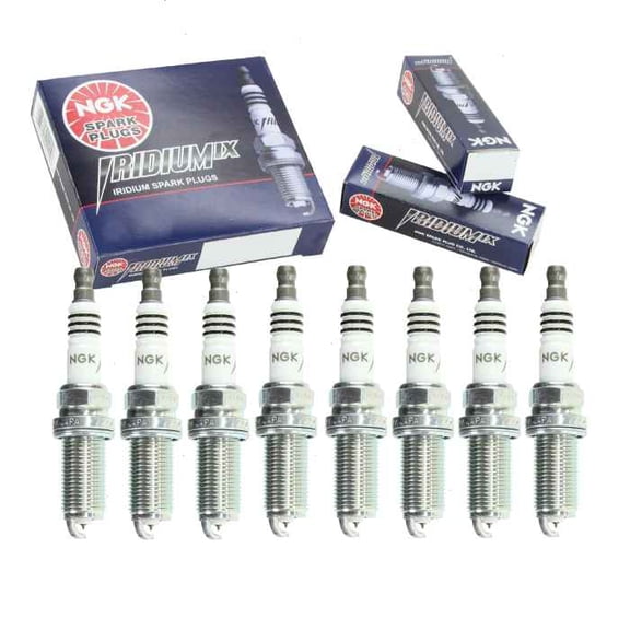 8 pc NGK Iridium IX Spark Plugs compatible with Toyota Land Cruiser 5.7L V8 2008-2020