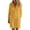 Yellow, variant on Dress for Women Lapel Button Casual Solid Color Pocket Dresses Yellow M