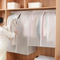 thumbnail image 2 of Clothes hanging garment protection garment bag Breathes in wardrobes, 2 of 2