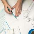 thumbnail image 2 of 8-Piece Clear Triangular Scale Ruler Set for Students, Architects, Drawing, Drafting, and Precision Measurement Tools, 2 of 4