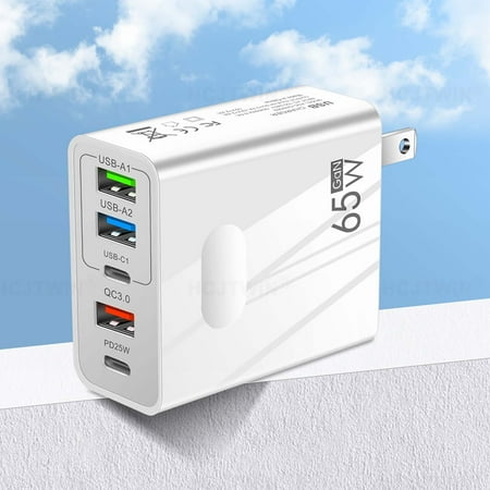 US Standard 5V3.1A PD+5USB Multi Port Travel Charger Fast Charging Power Adapter for Mobile Phones Tablets All USB Devices
