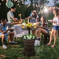 thumbnail image 2 of Costway Patio Rattan Cooler Bar Table Cocktail Coffee Table Height Adjustable, 2 of 9