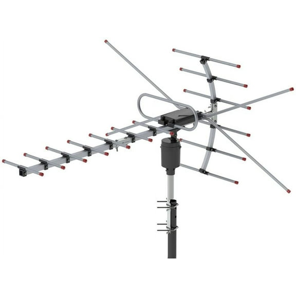 360°Rotation HDTV Antenna Amplified Digital Outdoor Antenna 110Miles Long Range Digital TV HDTV Antenna VHF/UHF Long Range Antenna