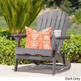 thumbnail image 2 of Furniture Hillary Outdoor Rustic Acacia Wood Folding Adirondack Chair, Dark Gray, 2 of 10