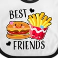 thumbnail image 4 of Inktastic Best Friends Burger and Fries Boys or Girls Baby Bib, 4 of 4
