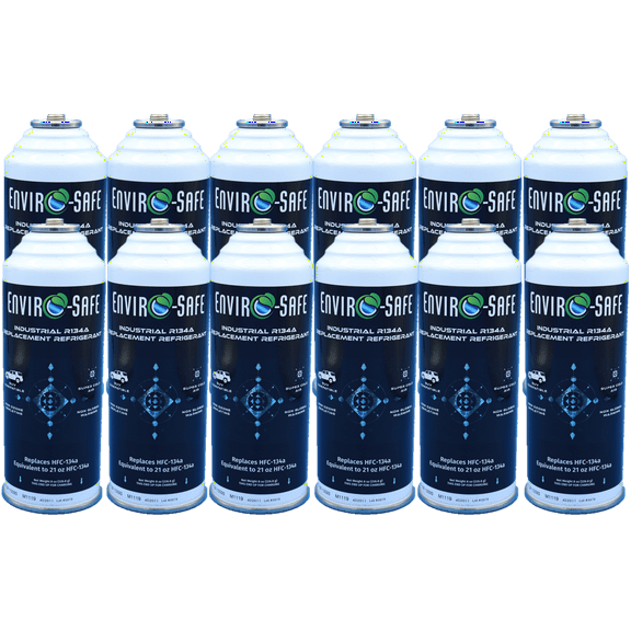 SUV Industrial R134a Universal Replacement Refrigerant, Multi-pack Case of 12 Cans, R134, R-134a