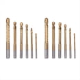 thumbnail image 1 of Juego de Brocas de de Titanio de 12 Piezas, Perforación de Orificio de Broca Dentada HSS, Kit de Brocas de para Metales de Carpintero de 3-8 mm, 1 of 5