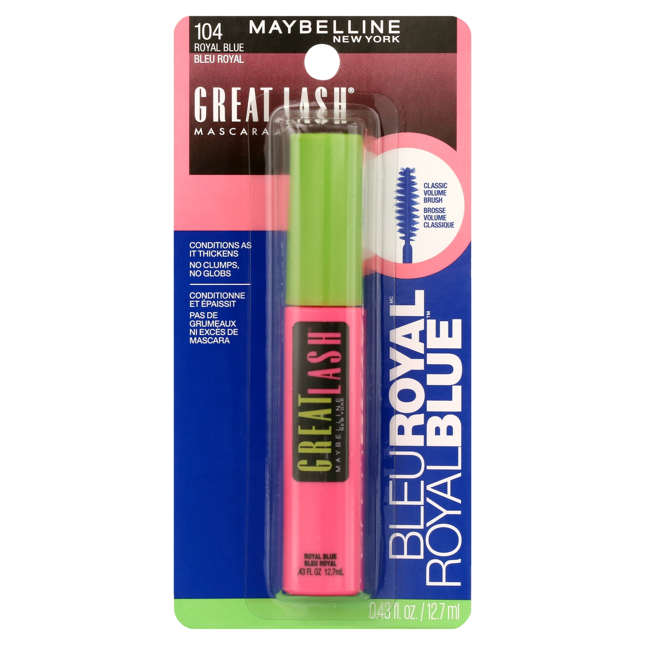 Maybelline Great Lash Washable Mascara, Royal Blue