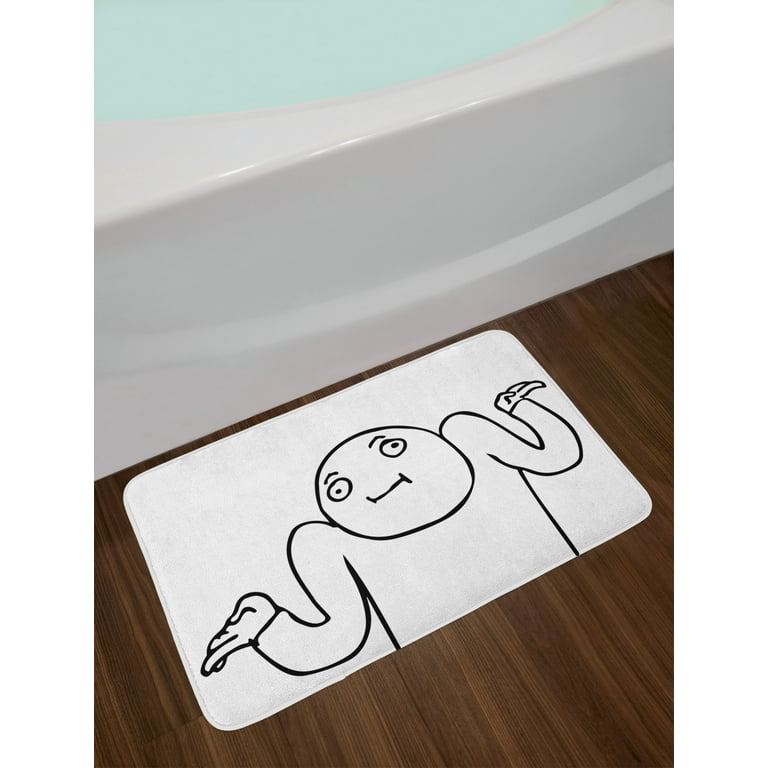 Sus dog meme Bath Mat for Sale by TheBigSadShop