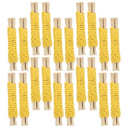 GAXIRE 20pcs Bunny Chew Sticks Small Animal Treats for Hamsters Guinea Pigs Indoor Play and Health