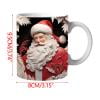 PEONAVET Mug Lettering Christmas Mug Inflated Snowman Mug, Santa Mug Press Puffy 15oz 11oz Coffe