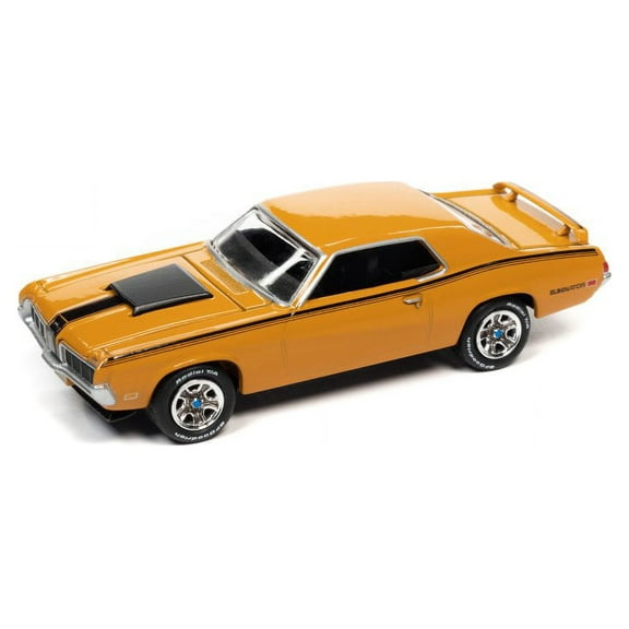 1970 Mercury Cougar Eliminator, Orange - Johnny Lightning JLSP186 - 1/64 scale Diecast Car
