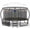 16FT, variant on MERACH 14FT Trampoline with Enclosure, Basketball Hoop, Sprinkler & LED Lights, Backyard Recreational Pumpkin Trampoline for Kids & Adults