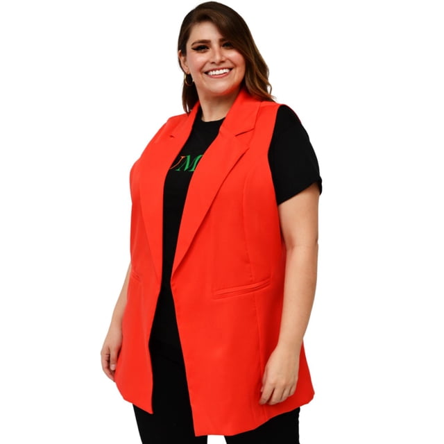 Chaleco juvenil talla extra, modelo 7352 (Naranja) naranja 38 Roman Fashion Chaleco extra 7352