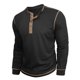 thumbnail image 5 of pstuiky Camisas para hombre de manga larga, Camisa básica de manga larga con cuello redondo y transpirable de color sólido a la moda informal para hombre Tops de hombre m, 5 of 7