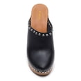 thumbnail image 2 of YDN Women Chunky Platform Round Toe Clogs Mules Rivets Studs Slip On Cork High Heels Slides Sandals Dressy Prom Daily Shoes Size 13 Black, 2 of 5