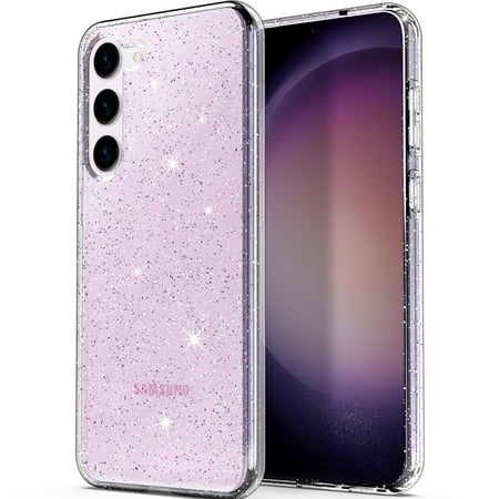 ULAK Samsung Galaxy S23 Case Clear, Cute Shockproof Bumper Sturdy Phone Case for Galaxy S23 5G 6.1 inch 2023 for Women Girls, Glitter