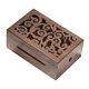 thumbnail image 1 of Caja de música de madera artesanal, caja de música antigua DIY para cumpleaños, mujeres, hombres, bodas Madera de nogal hueca, 1 of 9