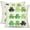 White, variant on St Patricks Day Pillow Covers 18x18 Happy St Patricks Day Lucky Clovers Decor for Throw Pillows Covers St Patricks Day Pillow Covers Decor Couch Living Room 73B