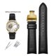 thumbnail image 3 of Correa de reloj de cuero genuino con extremo curvo de 20 mm y 21 mm para Tissot Seiko Rossini 5793B04B 9633B04B Pulsera con patrón de lagarto, 3 of 5