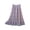 Purple, variant on Women's Spring and Summer Three-Layer Big Swing Mesh Skirt Solid Color Long A-Line Pleated Cake Skirt Lightweight Comfy Maxi Casual Skirts Purple One Size