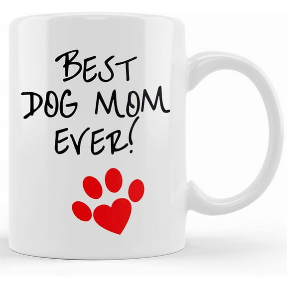 Dog Mom Mug Gifts For Dog Lovers Pet Parent Gift 11oz Or 15oz Large Coffee Mug Best Dog Mom Ever Mug Ceramic Mug, Mother's Day Gifts For Mom From Son, Kids, Gift For Mom, Funny Mom Mug, Birthday, Chr