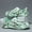 Green, variant on Jungle Camo Men's Clogs, Summer EVA Thick Sole Cut-out Slides, Trendy Closed-toe Water Shoes
