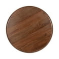 thumbnail image 5 of Kate and Laurel Pallson Modern Round Wooden Coffee Table, 28 x 18, Walnut Brown and Black, Circle Wood and Metal Coffee Table with Mixed Materials for Living Room Home Decor, 5 of 9