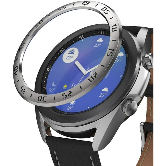 Ringke Bezel Styling for Galaxy Watch 3 41mm Bezel Ring Adhesive Cover Anti Scratch Stainless Steel Protection