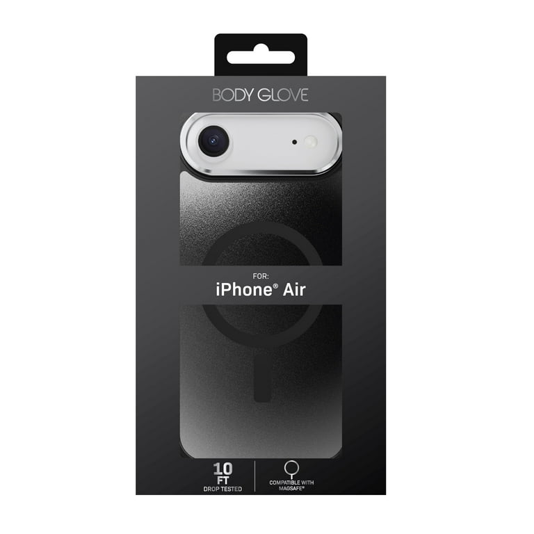 Body Glove MagSafe Compatible Reflector Phone Case for iPhone Air - Metallic Black Body Glove MagSafe Compatible Reflector Phone Case for iPhone Air - Metallic Black