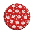 thumbnail image 2 of Bingfone Maple Leaves Spare Tire Cover Weatherproof Universal Wheel Protectors For Rv Camper Travel Trailer Suv Truck 15 Inch, 2 of 9