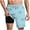Blue#02, variant on AHTJRT Men's Swim Trunks Built-In Shorts 2 in 1 Lightweight Elastic Drawstring Waist Summer Shorts Knee Length Quick Dry Beach Shorts Fashion Hawaiian Floral Print Bottoms Blue#08 XXXL