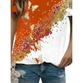 thumbnail image 6 of Gvmfive Women Short Sleeve T-shirt Print Round Neck Blouse Casual Tops, 6 of 6
