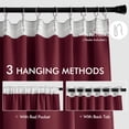 thumbnail image 3 of Cortinas navideñas Miulee, opacas, color rojo vino, 260 x 260 cm, 2 paneles, 3 of 9