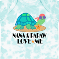 thumbnail image 4 of Inktastic Nana and Papaw Love Me Grandchild Turtle Boys or Girls Baby Bodysuit, 4 of 5